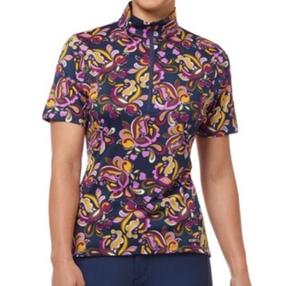 Kerrits Womens S Summer Ride Ice Fil Short Sleeve Riding Shirt Equestrian Top